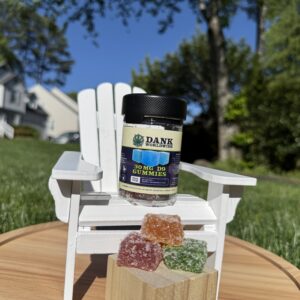 a product photo of the 30mg gummies in a container