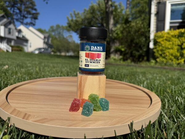 product photo for the el diablo gummy in a container